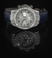 Rolex Daytona White Gold Double Row Strap Black (116599tbr-0001)