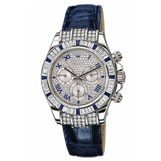 Rolex - 11659912sa  Daytona White Gold Diamond Sapphire Strap