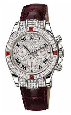 Rolex - 1165994ru-0001  Daytona White Gold Diamond Ruby Strap