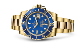 Rolex - 116618lb-0002  Submariner Date Yellow Gold / Blue-Diamond