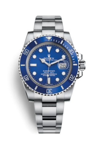 Rolex - 116619lb-0001  Submariner Date White Gold / Blue