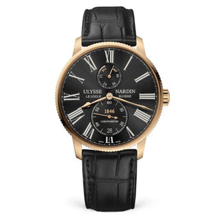 Ulysse Nardin - 1182-310/42  Marine Torpilleur Rose Gold / Black / Alligator