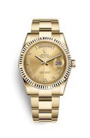 Rolex Day-Date 36 Yellow Gold Fluted / President / Champagne Diamonds (118238-0183)