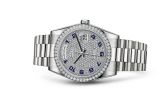 Rolex - 118346-0036  Day-Date 36 Platinum Diamonds / President / Paved