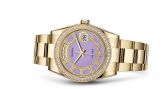 Rolex - 118348-0190  Day-Date 36 Yellow Gold Diamonds / Oyster / Lavender Jade Carousel