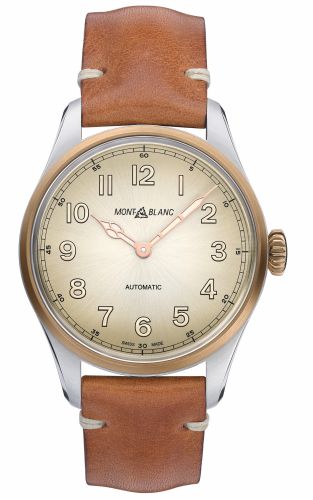 Montblanc - 119065  1858 Automatic 40 Stainless Steel / Bronze / Champagne / Calf