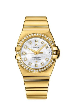 Omega - 1199.75.00  Constellation Co-Axial 31 Double Eagle Yellow Gold - Diamond / MOP