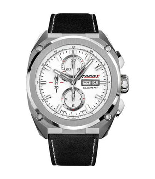 Formex - 1200.1.8011.713  Element Automatic Chronograph Full Steel / White / Calf