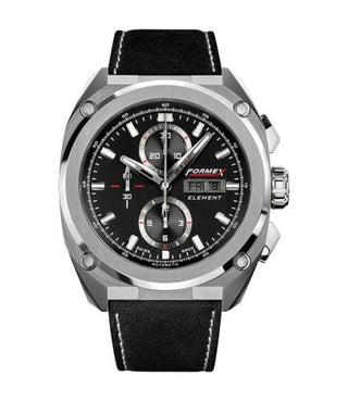 Formex - 1200.1.8021.322  Element Automatic Chronograph Full Steel / Black / Calf