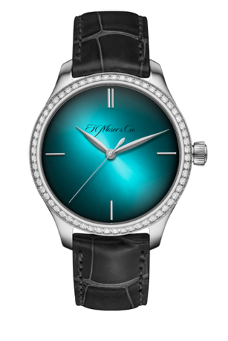 H. Moser & Cie - 1200-1207  Endeavour Centre Seconds Stainless Steel / Diamond / Blue Lagoon Purity