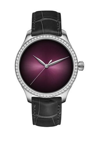 H. Moser & Cie - 1200-1208  Endeavour Centre Seconds Stainless Steel - Diamond / Burgundy Concept