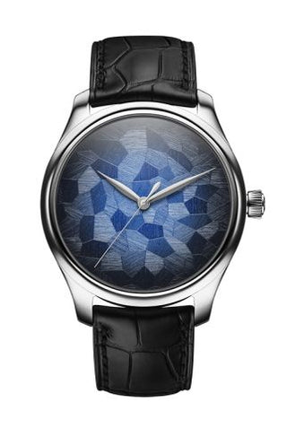 H. Moser & Cie - 1200-1220  Endeavour Centre Seconds Stainless Steel / Mosaic Blue Concept