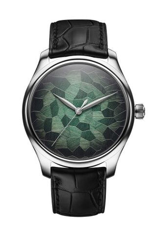 H. Moser & Cie - 1200-1221  Endeavour Centre Seconds Stainless Steel / Mosaic Green Concept