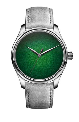 H. Moser & Cie - 1200-1233  Endeavour Centre Seconds White Gold / Lime Green Concept