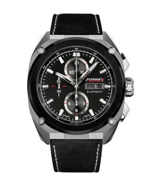 Formex - 1200.5.8027.322  Element Automatic Chronograph Ceramic Bezel / Black / Calf