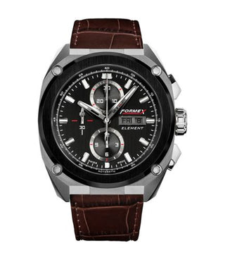 Formex - 1200.5.8027.713  Element Automatic Chronograph Ceramic Bezel / Black / Croco