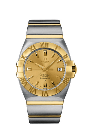 Omega - 1203.10.00  Constellation Co-Axial 38 Double Eagle Stainless Steel / Yellow Gold / Champagne