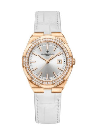 Vacheron Constantin - 1205V/000R-B592  Overseas Quartz Pink Gold / Diamond / Silver