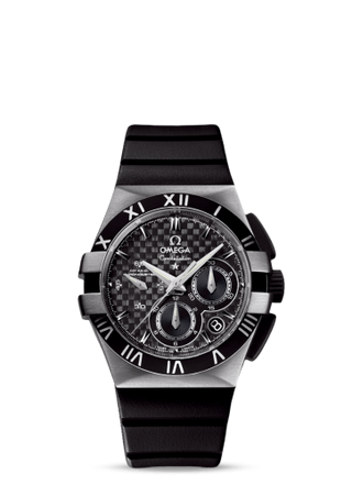 Omega - 121.92.35.50.01.001  Constellation Co-Axial 35 Chronograph Titanium / Carbon / Rubber