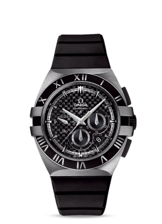 Omega - 121.92.41.50.01.001  Constellation Co-Axial 41 Chronograph Double Eagle Titanium / Carbon / Rubber