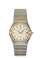 Omega Constellation Quadrella Quartz 19.3 Red Gold / MOP (1217.30.00)