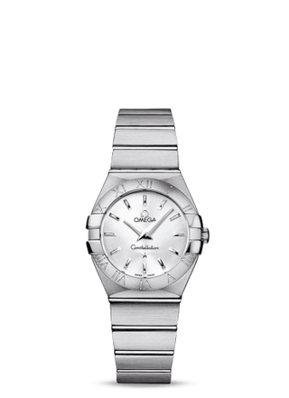 Omega - 123.10.27.60.02.001  Constellation Quartz 27 Brushed Stainless Steel / Silver