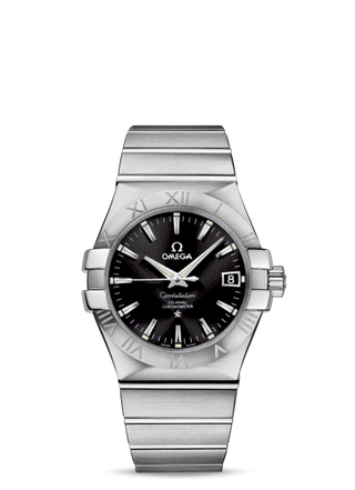 Omega - 123.10.35.20.01.001  Constellation Co-Axial 35 Stainless Steel / Black