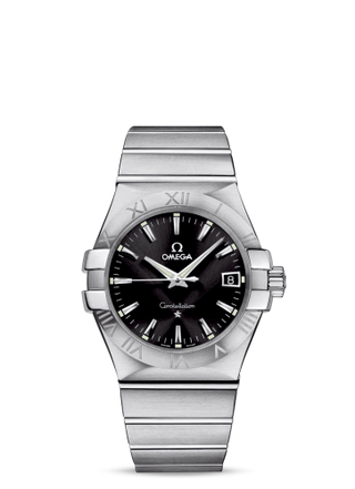 Omega - 123.10.35.60.01.001  Constellation Quartz 35 Stainless Steel / Black