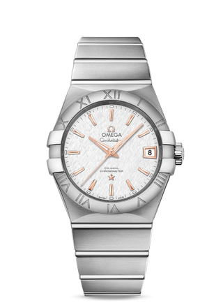 Omega - 123.10.38.21.02.002  Constellation Co-Axial 38 Stainless Steel / Silver Slik