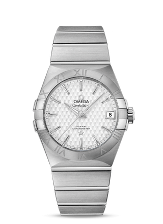 Omega - 123.10.38.21.02.003  Constellation Co-Axial 38 Stainless Steel / Silver Lozenge