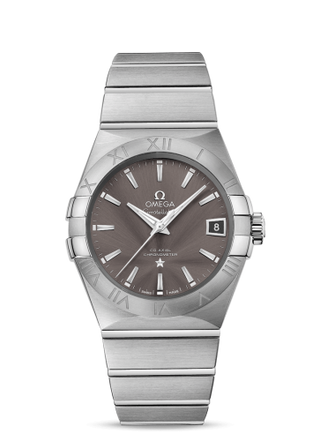 Omega - 123.10.38.21.06.001  Constellation Co-Axial 38 Stainless Steel / Grey