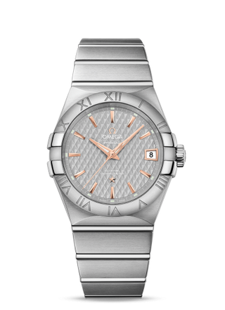 Omega - 123.10.38.21.06.002  Constellation Co-Axial 38 Stainless Steel / Grey Lozenge