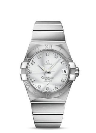 Omega - 123.10.38.21.52.001  Constellation Co-Axial 38 Stainless Steel / Silver