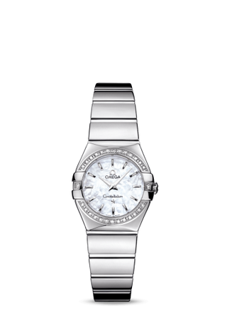 Omega - 123.15.24.60.05.002  Constellation Quartz 24 Polished Stainless Steel / Diamond Bezel / MOP