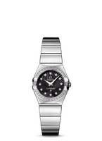 Omega Constellation Quartz 24 Polished Stainless Steel / Diamond / MOP (123.15.24.60.51.002)