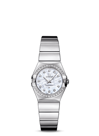 Omega - 123.15.24.60.55.003  Constellation Quartz 24 Polished Stainless Steel / Diamond / MOP