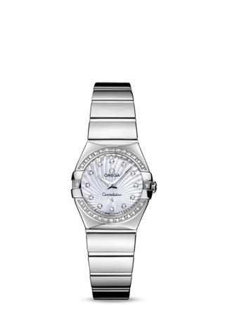 Omega - 123.15.24.60.55.004  Constellation Quartz 24 Polished Stainless Steel / Diamond / MOP Supernova