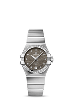 Omega Constellation Co-Axial 27 Brushed Stainless Steel / Diamond / Tahiti MOP (123.15.27.20.56.001)