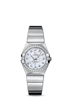 Omega Constellation Quartz 27 Polished Stainless Steel / Diamond / MOP Supernova (123.15.27.60.55.003)