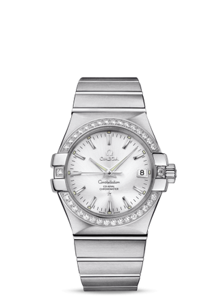 Omega - 123.15.35.20.02.001  Constellation Co-Axial 35 Stainless Steel / Diamond / Silver