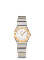 Omega Constellation Quartz 24 Stainless Steel / Yellow Gold / Pink MOP (123.20.24.60.55.008)