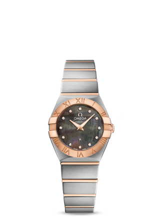 Omega - 123.20.24.60.57.005  Constellation Quartz 24 Stainless Steel / Red Gold / Brown MOP