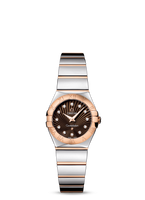 Omega Constellation Quartz 24 Polished Stainless Steel / Red Gold / MOP (123.20.24.60.63.002)