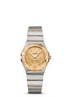 Omega Constellation Quartz 27 Brushed Stainless Steel / Yellow Gold / Silver (123.20.27.60.08.001)