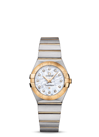 Omega - 123.20.27.60.55.002  Constellation Quartz 27 Brushed Stainless Steel / Yellow Gold / MOP