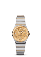 Omega Constellation Quartz 27 Brushed Stainless Steel / Yellow Gold  / Diamond / MOP (123.20.27.60.58.001)