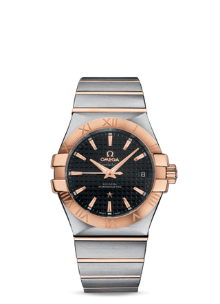 Omega - 123.20.35.20.01.001  Constellation Co-Axial 35 Stainless Steel / Red Gold / Black