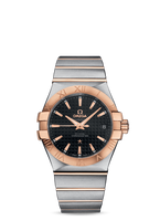 Omega Constellation Co-Axial 35 Stainless Steel / Black Clous de Paris (123.20.35.20.01.001)