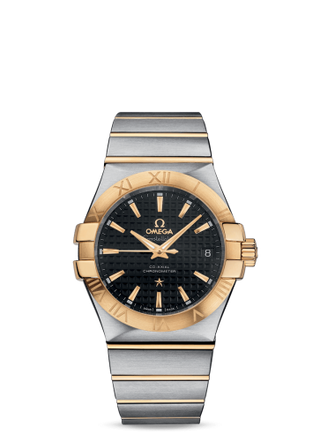 Omega - 123.20.35.20.01.002  Constellation Co-Axial 35 Stainless Steel / Yellow Gold / Black