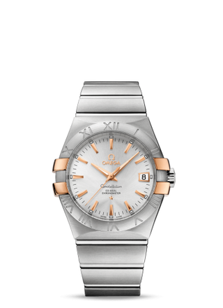 Omega - 123.20.35.20.02.003  Constellation Co-Axial 35 Stainless Steel / Red Gold Claws / Silver